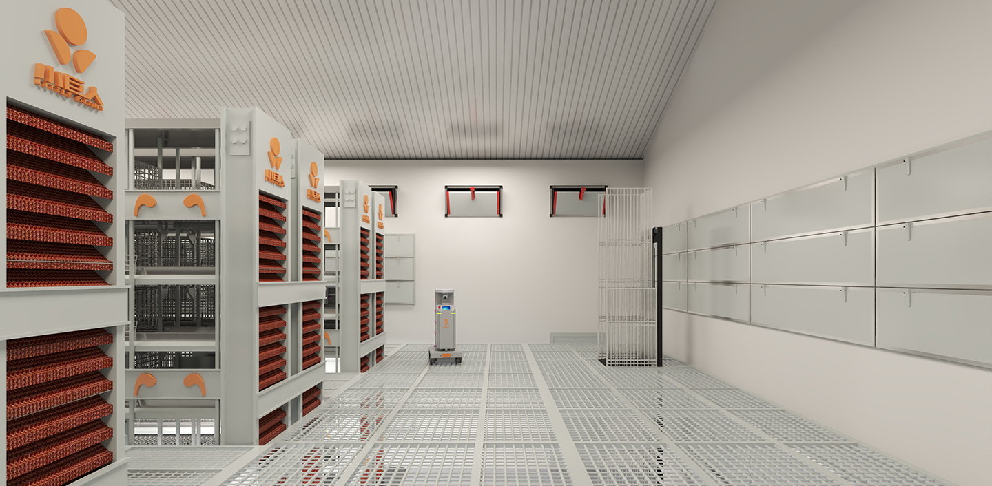 Робот для проверки домашней птицы и яиц с искусственным интеллектом LG590